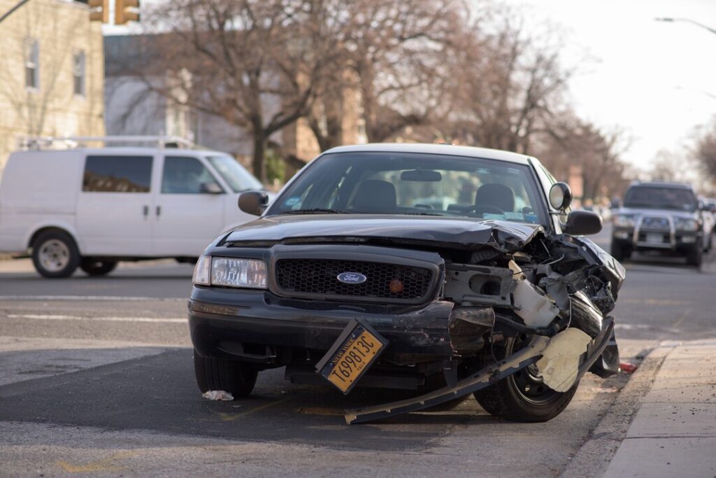 crashed car